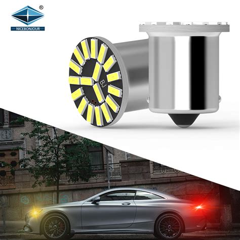 Car LED Signal 1156 1157 4014 18SMD Stop Lamp Strobe Tail Light LED