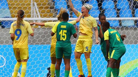 Sweden holds off South Africa in women's soccer opener - NBC Sports