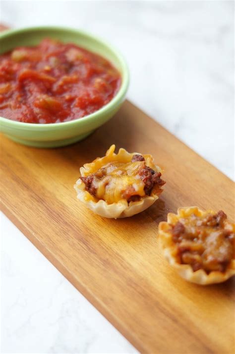 Mini Phyllo Taco Cups Recipe Easy Mini Tacos Party Appetizer