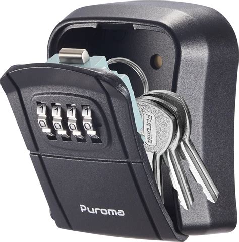 Amazon Puroma Key Lock Box Combination Lockbox Wall Mounted Key