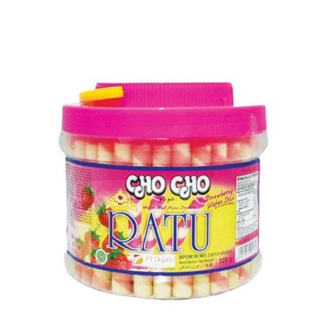 Cho CHO CHO RATU WAFER STICK ROLL STRAWBERRY 320GR Shopee Singapore