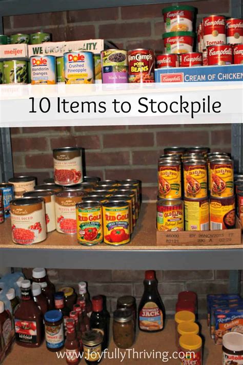 10 Best Things To Stockpile Easy Stockpiling Food List