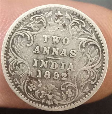 Queen Victoria India Qv Two Anna Coin Bidcurios