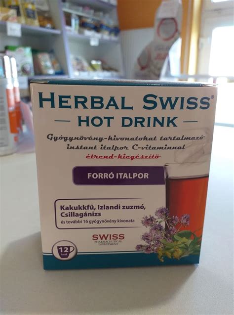Herbal swiss hot drink forró italpor db MindenOké