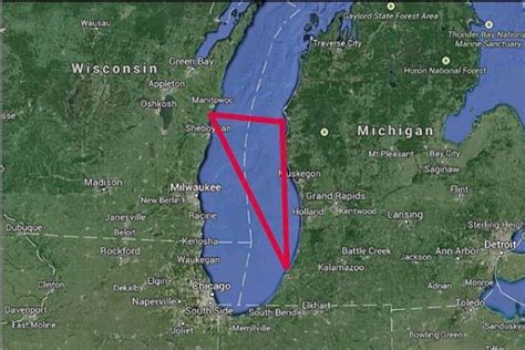 michigan-triangle-lake | Great lakes, Mysterious places on earth, Michigan