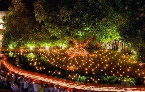 Visakha Puja Day The Ceremony Is Held To Commemorate The Birth Of Buddha Enlightenment And