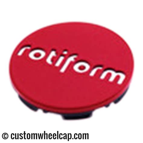 Rotiform Center Cap Red With Chrome Logo 1003 40rc Snap In