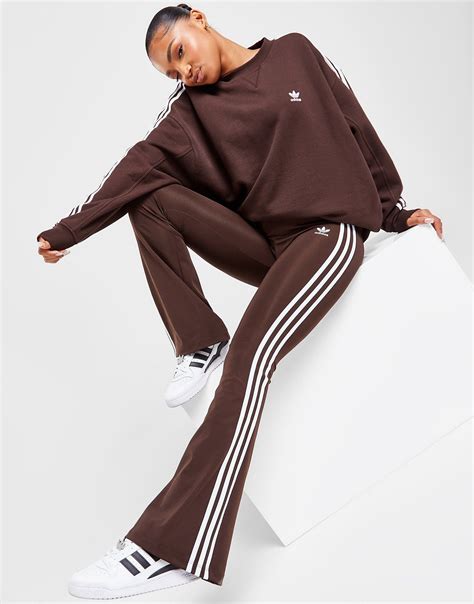 Brown Adidas Originals Adicolor Classics Flared Leggings Jd Sports I