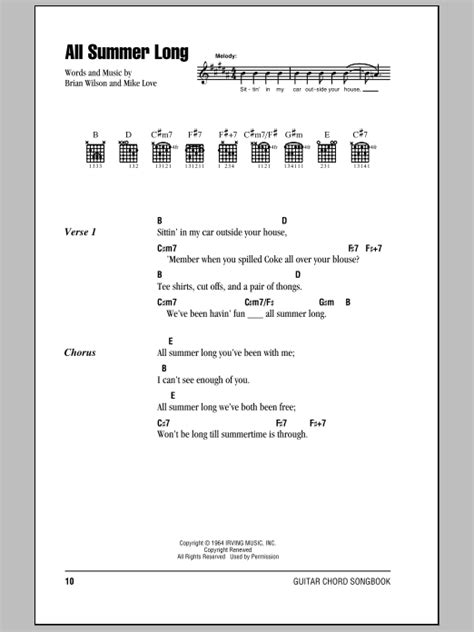 All Summer Long by The Beach Boys - Guitar Chords/Lyrics - Guitar Instructor