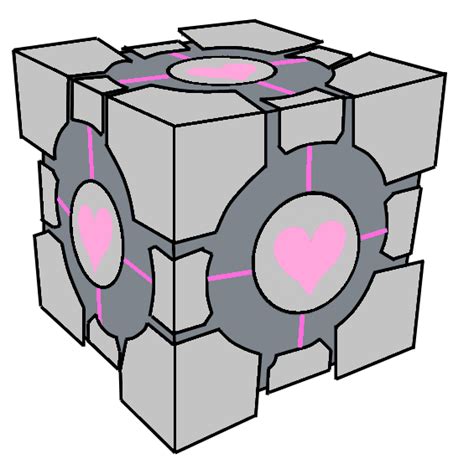 Aperture Science Weighted Companion Cube Portal By Pseudospeed On