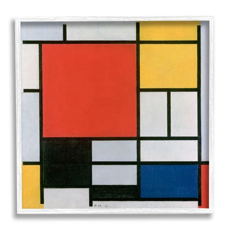 Piet Mondrian Paintings Composition With Red Yellow And Blue