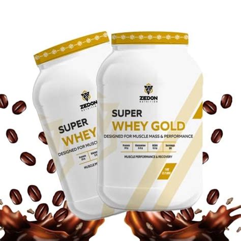 Zedon Nutrition Super Whey Gold Standard Protein Powder For Lean Muscle 100 Isolate Whey