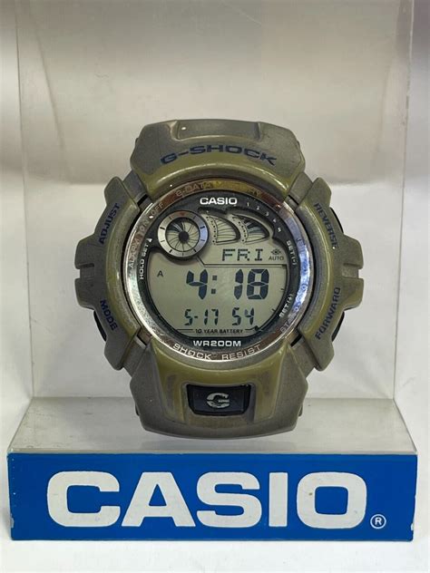 Used Casio G G Shock Digital Mens Watch E Data Memory G F Case