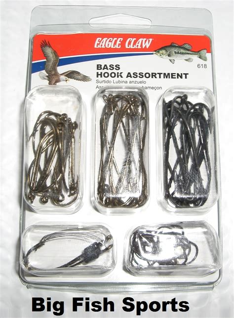 Eagle Claw Bass Hook Assortment 67 Pieces 618h