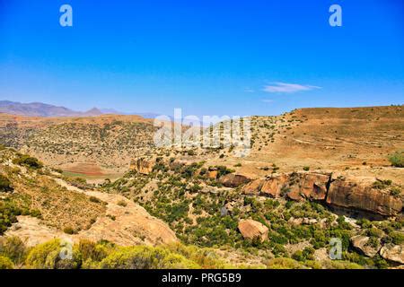 Rural agricultural landscape in Lesotho, close to Quthing Stock Photo - Alamy