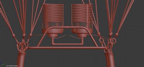 Hot Air Balloon D Model Superhive Formerly Blender Market