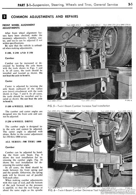 Front Wheel Alignment Specifications Fordification