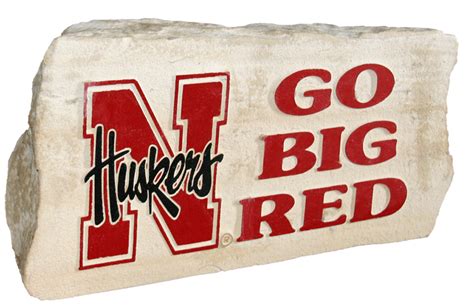 Go Big Red with Red N Huskers Script