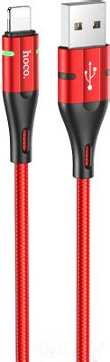 Hoco U93 Lightning (1.2м, красный) Кабель купить в Минске, Гомеле ...
