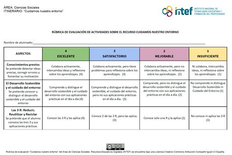 Evaluación Los cambios en el medio