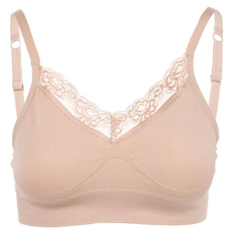 B Free Intimate Apparel The Ultimate Wire-Free Bra With Lace ($40) liked on Polyvore | Wire free ...