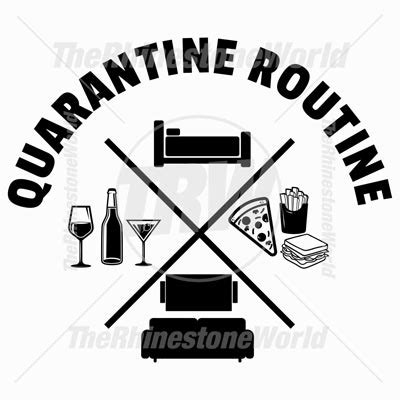 Quarantine Routine Clip Art