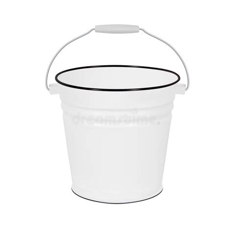 Enamel Bucket Vector Illustration Stock Vector Illustration Of Water