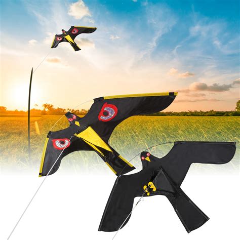 3Pcs Emulation Flying Hawk Kite Bird Scarer Drive Bird Kite Bird