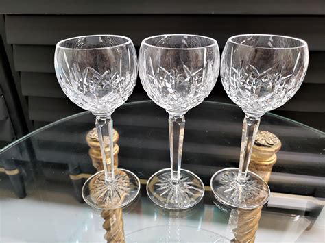 Waterford Lismore Balloon Wine Goblet Set Of Oz Crystal Etsy