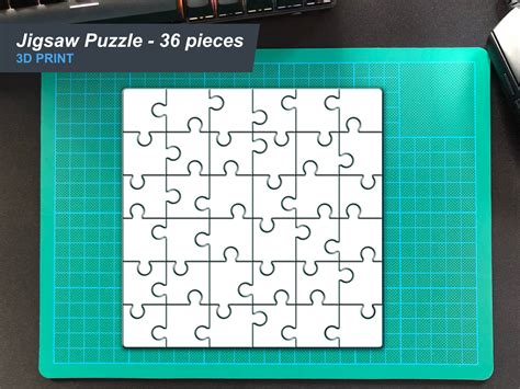 Photo Jigsaw Puzzle Pieces Easy Gift D Print Model