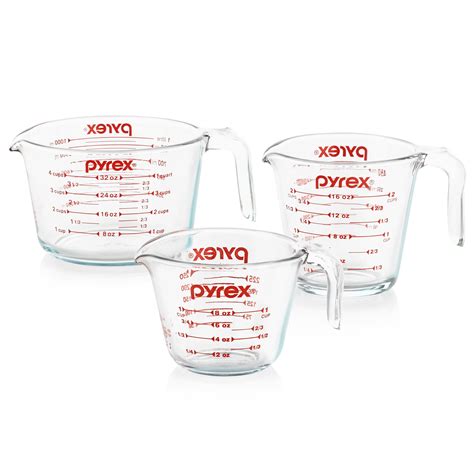 Pyrex 3-piece Glass Measuring Cup Set - Walmart.com
