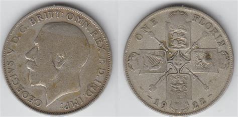 Großbritannien 1 Florin Two shilling Florin Two shilling 1922