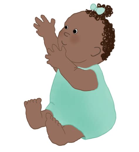 Black Baby Clipart