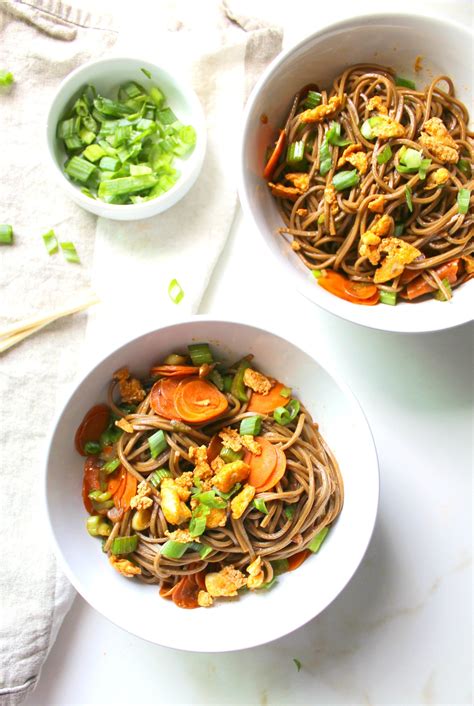 Sesame Soba Noodles With Crispy Tofu This Savory Vegan