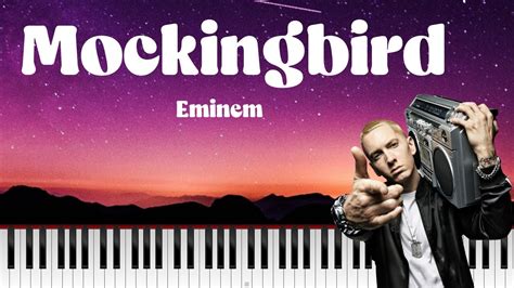 Eminem Mockingbird Full Piano Tutorial Youtube