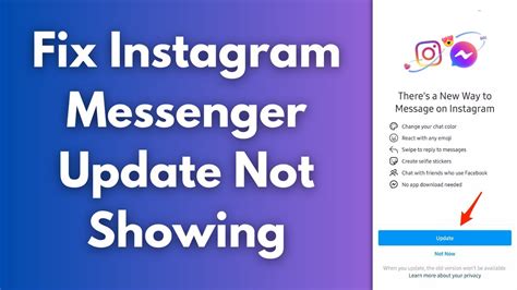 How To Fix Instagram Messenger Update Not Showing Youtube