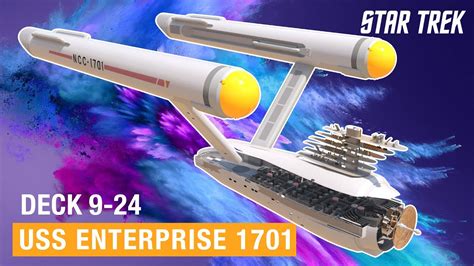 Star Trek The Most Detailed 3d Model Of The Uss Enterprise Ncc 1701 Ever Deck 9 24 Youtube