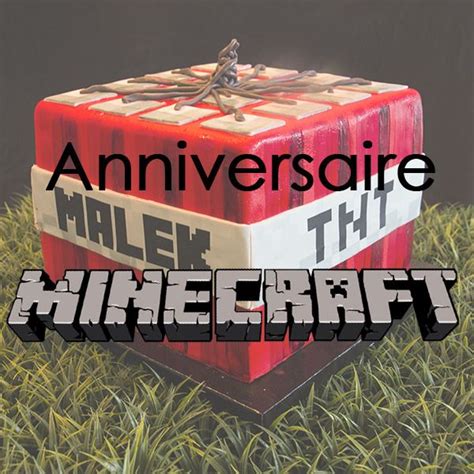 Un Anniversaire Minecraft Anniversaire D Artisanat De Mine Anniversaire Et Minecraft