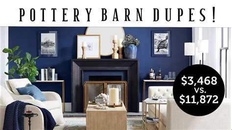 Pottery Barn Dupes Save On This Living Room Youtube