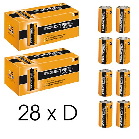 28 Duracell Industrial D Alkaline Batteries Replaces Procell Mn1300 1 5v Lr20 Ebay