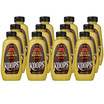 Koops Spicy Brown Mustard Case Of 12 12 Oz Target