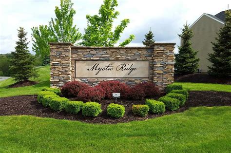 Welcome Signage Landscaping Entrance Entrance Signage Front Yard Decor