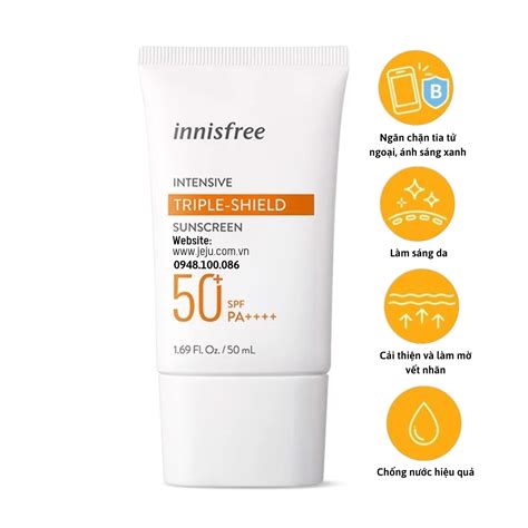 Innisfree Intensive Triple Shield Sunscreen SPF50 PA 50ml