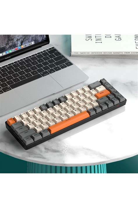 ZIYOULANG T8 Rgb Blue Switch Mini 68 Tuşlu Hot Swapp Oyuncu Klavyesi Gamer Ultra Durable Mod