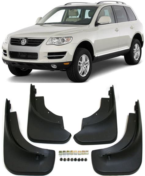 Genuine New Set Splash Guards Mud Guards Mud Flaps Fit For Vw 2004 2010 Touareg Ebay