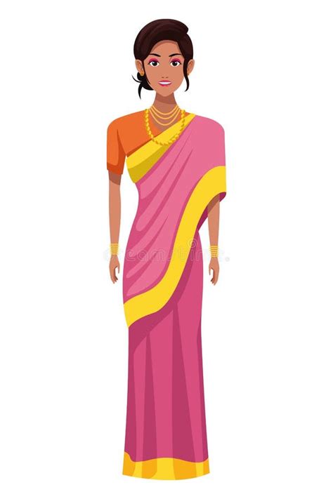 Indian Woman Face Avatar Cartoon Stock Vector Illustration Of Cartoon