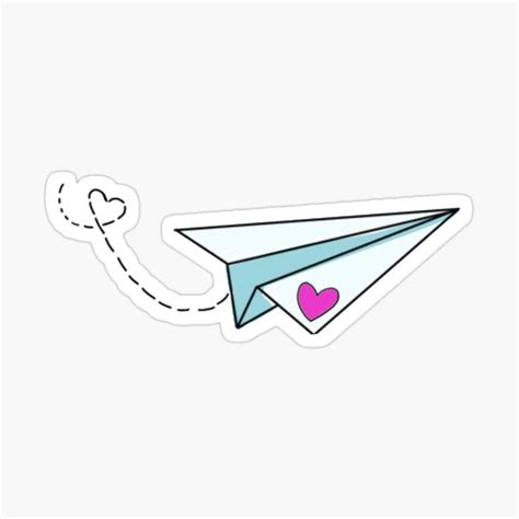 Cute Paper Airplane Sticker For Sale By Deathtoprint In 2024