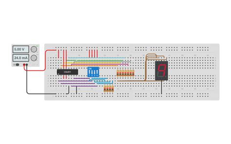 Circuit Design P18 Decodificador Bcd Para 7 Segmentos Tinkercad