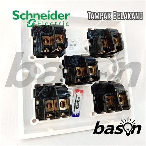 Jual Schneider Classic Gang Way Switch Clipsal Saklar Tombol Di