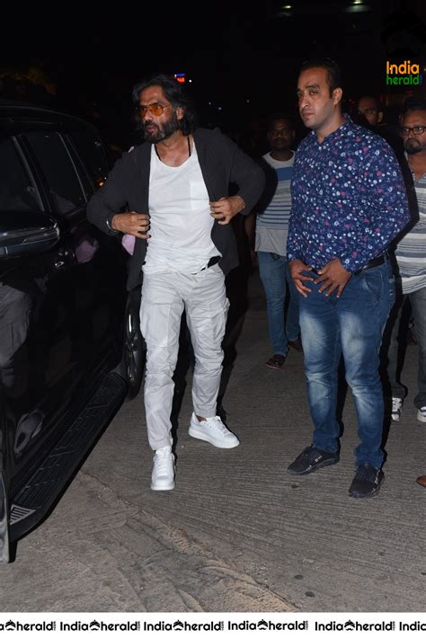 Actor Sunil Shetty Latest Photos From Darbar Pre Release Ev